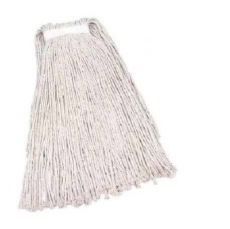 16 Oz / 450 Gr Flat Synthetic Mop Head, White