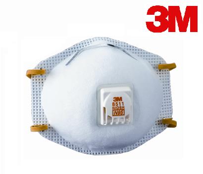 3M – Facial Respirator Masks N95 – Comfort  With “cool Flow” Valve For Prolonged Use In Humid Conditions, Adjustable Straps And Nose Clip