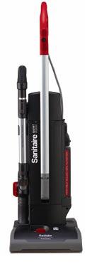 SANITAIRE Deluxe Upright Vacuum 13″ / 11.5 Amps (series – Quiet Clean HEPA), Washable HEPA Filter With Easy Change Bag (capacity 4.54 Lt), 50′ Electric Cord And Extendable Wand/hose