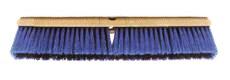 18″ Push Broom Without Handle, With Flagged Bristles Resistant To Solvents And Grease, Soft Sweep