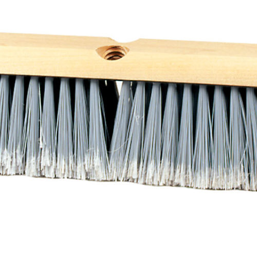 18" push broom without handle, soft sweep