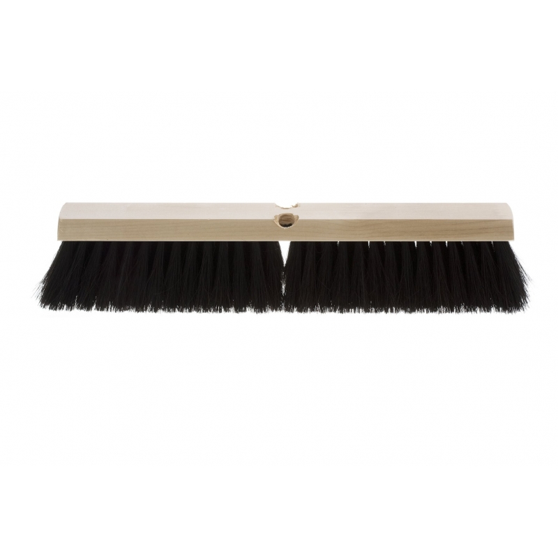 24″ Balai-brosse Avec Bloc En Plastique Sans Manche, Fibres Douces