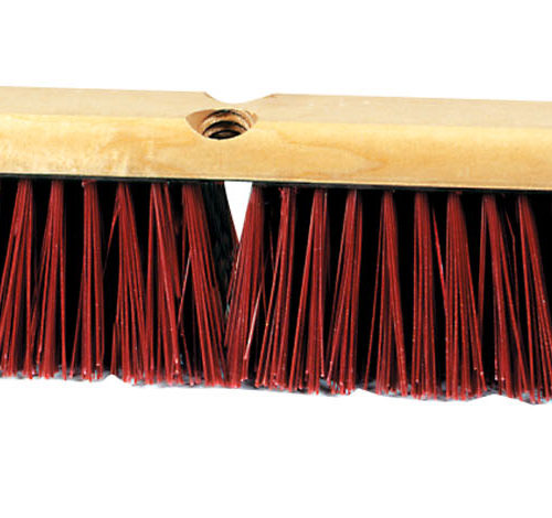 24" push broom without handle, firm sweep