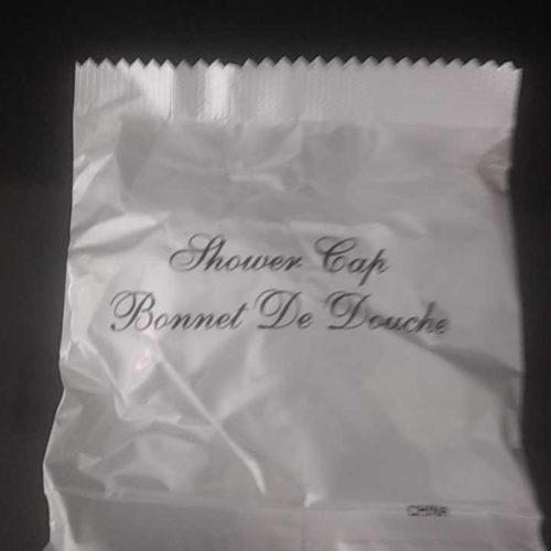 SILHOUETTE - Shower caps in clear plastic - individually wrapped
