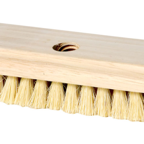 10" Deck brush without scraper and no handle, synthetic fibers