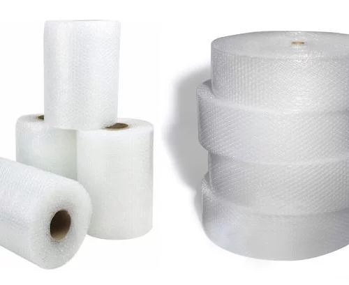 48" x 250' x ½" - polyethylene bubble wrap roll cut at 16" perf at 12"