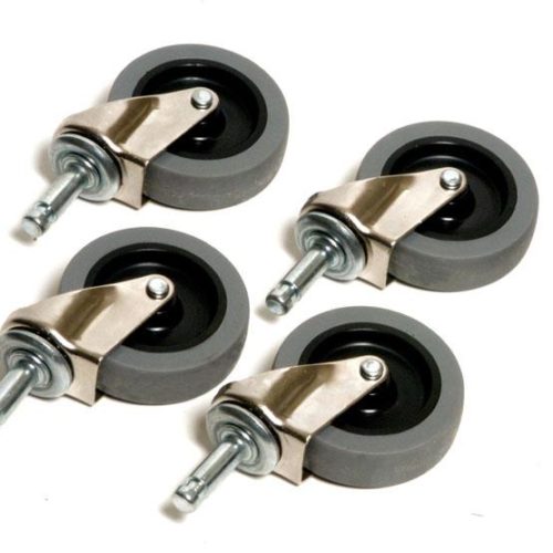 Replacement wheels for mopping bucket, in plastic