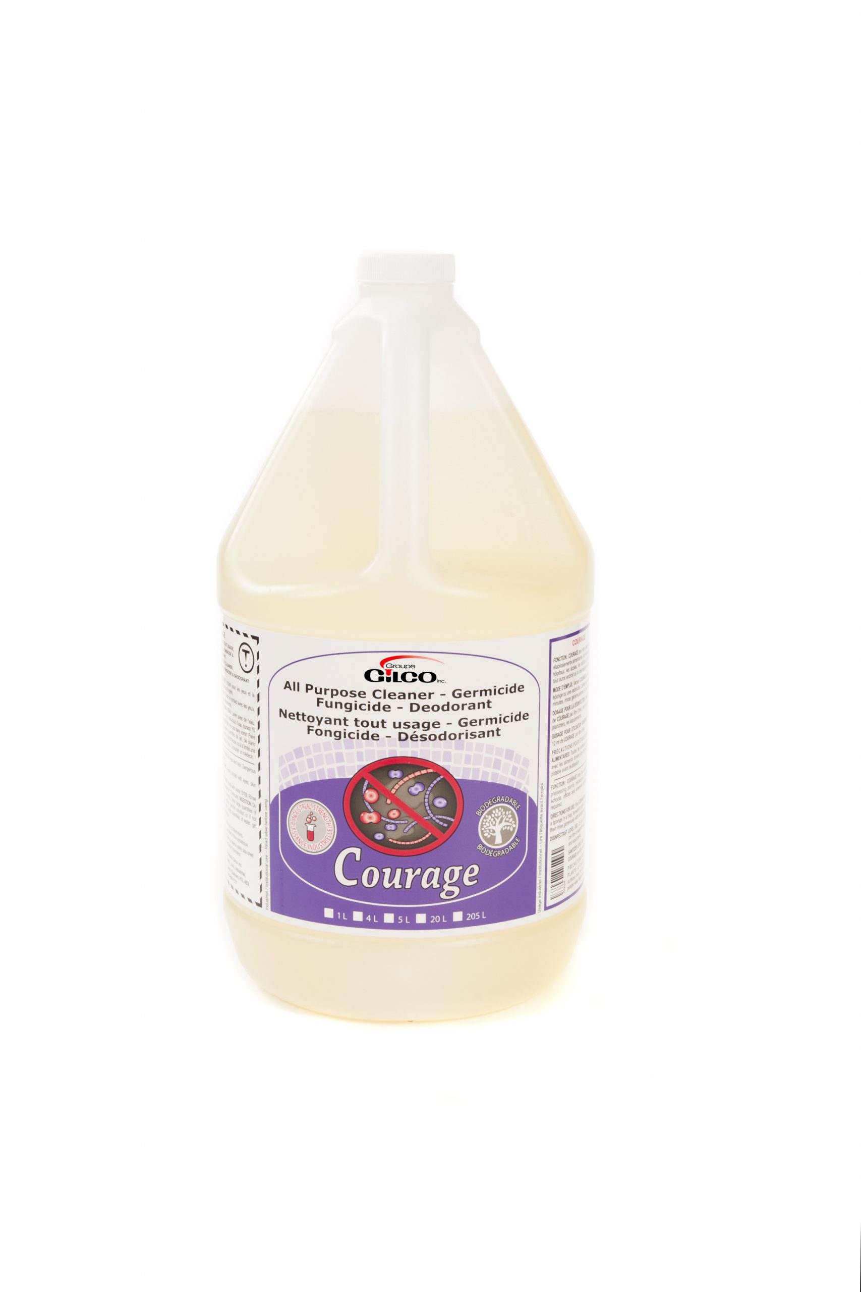 COURAGE – Nettoyant Germicide Désinfectant & Désodorisant, En Liquide