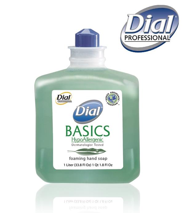 DIAL BASICS – Hypo-Allergenic Foaming Hand Soap, 1 Lt Cartridge