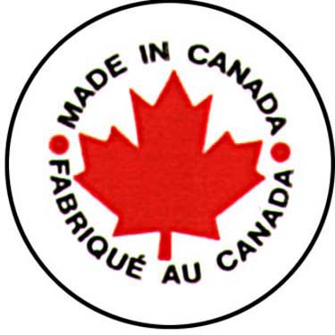 Ãtiquettes Imprimés Pour L’expédition 1″ Diam – Bilingue « Made In Canada / Fabriqué Au Canada »