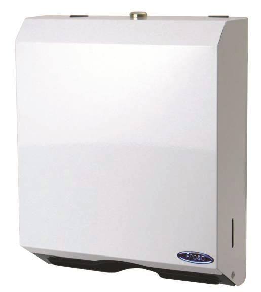 Metal Multifold Paper Towel Dispenser 10½” X 10½” X 4¾” With Lock, Epoxy