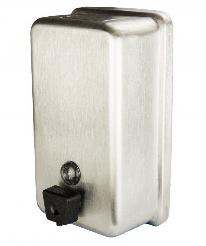 Push Button 40 Oz. Vertical Hand Soap Dispenser