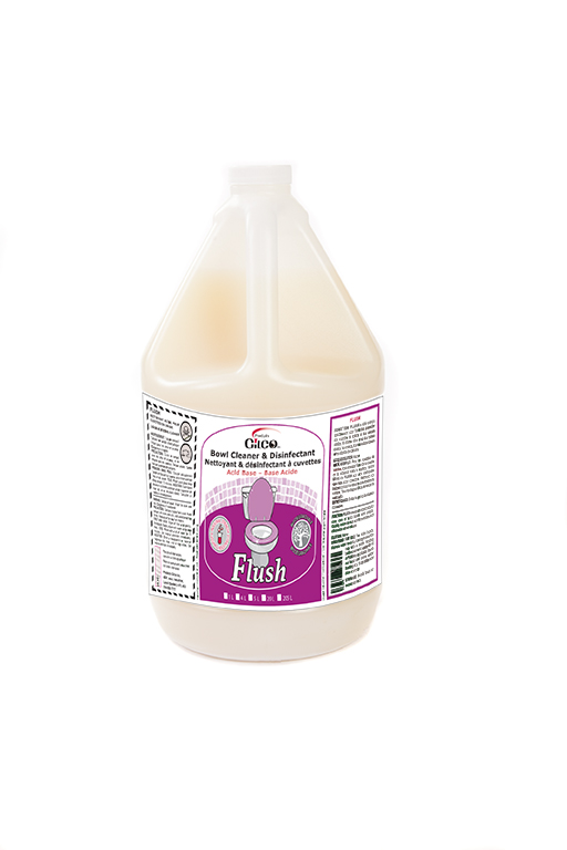 FLUSH – Liquid Toilet Bowl Disinfectant Cleaner, Acid Based