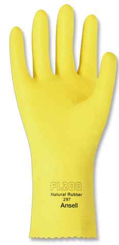 Gants En Latex De QUALITÉ Jaune – Large