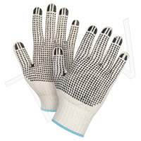 Poly/cotton Gloves With PVC “anti-slip” Grip