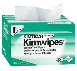 KIMBERLY CLARK – Disposable “KIMWIPES” Wiper Cloths For Window Cleaning – 4.4″ X 8.4″ (pack) 1 Ply, White (#34120)