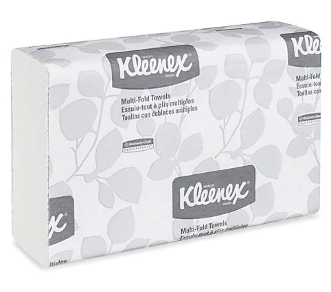 Papier à Mains – KIMBERLY CLARK – Pli-multiple, Feuilles De 9″ X 17″, Blanc (#53800)