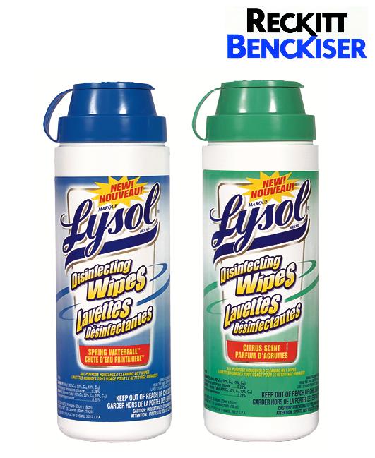 LYSOL – Lavettes Désinfectantes Tout-usage, Odeur Agrumes