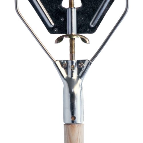 54" Wooden handle with metal head for flat mops
