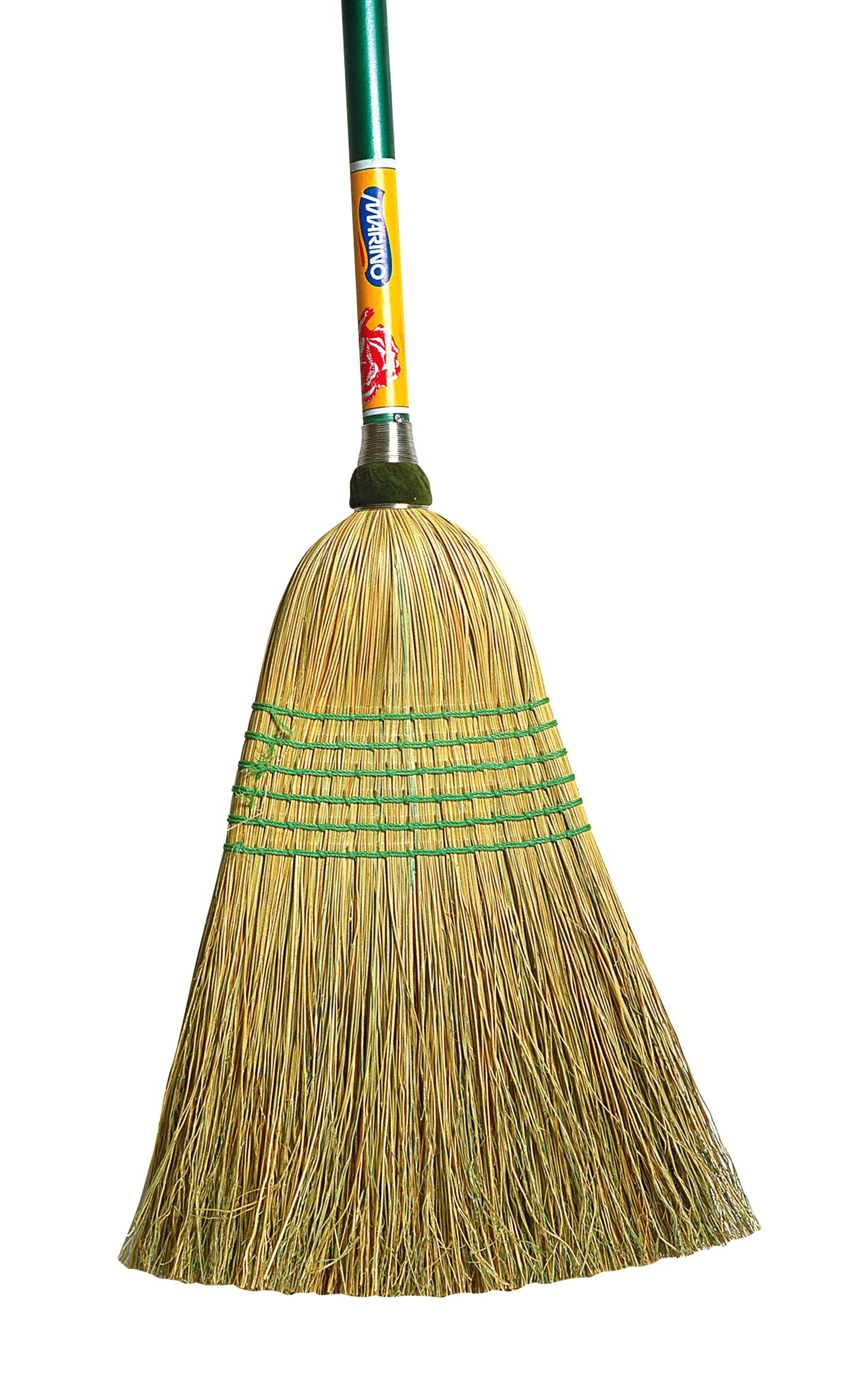 All-purpose Corn Broom, 6 Strings, With 54″ Wood Handle