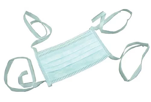 Disposable facial surgeon masks for light needs/applications, blue