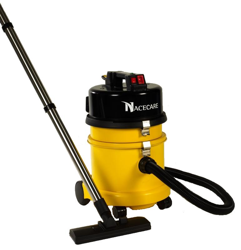 “NACECARE” Dry Vacuum 1200W / 1.6 HP / 2 Speeds (series – HEPA), 114 Cfm Of Air Flow. High Efficiency HEPA Filtration With 17 Lt Reservoir And 33′ Electric Cord (model #NVQ372H)