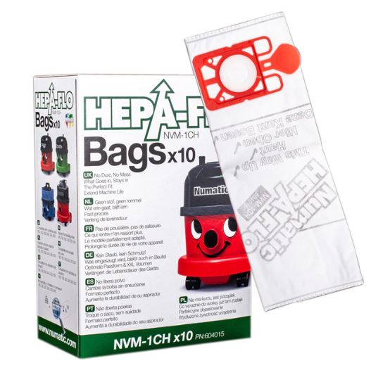 NVM 1CH Nacecare Hepa Bags For Model 130/180/200 10/pkg