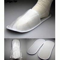 Non-woven White Unisexe Slippers – Individually Wrapped (100/pack)