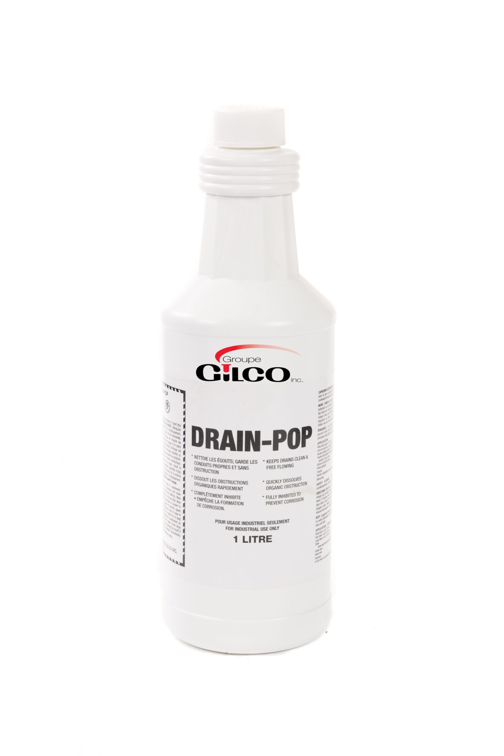 DRAIN-POP – Liquid Drain Opener, Acid Base