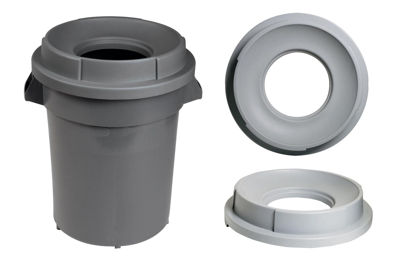 “RUBBERMAID” Funnel Lid For Round Container (RM2632) Capacity 32 Gallons (121.1 Lt) – Grey