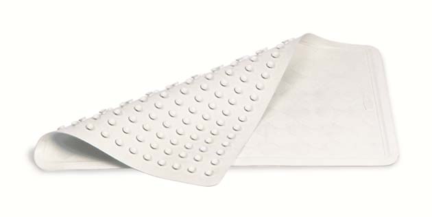 “RUBBERMAID” – White Rubber Shower/bath Mat (16″ X 28″)