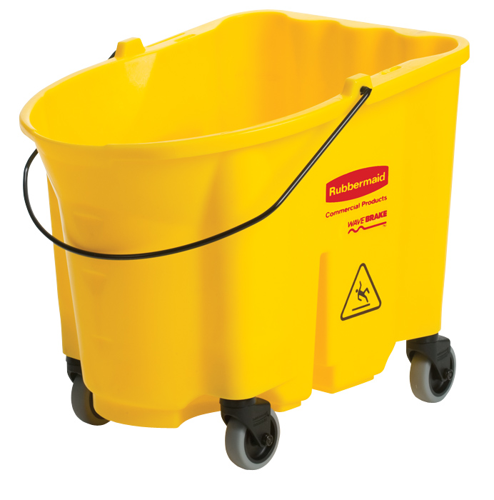 Plastic Mopping Bucket (26-35 Qts), Yellow