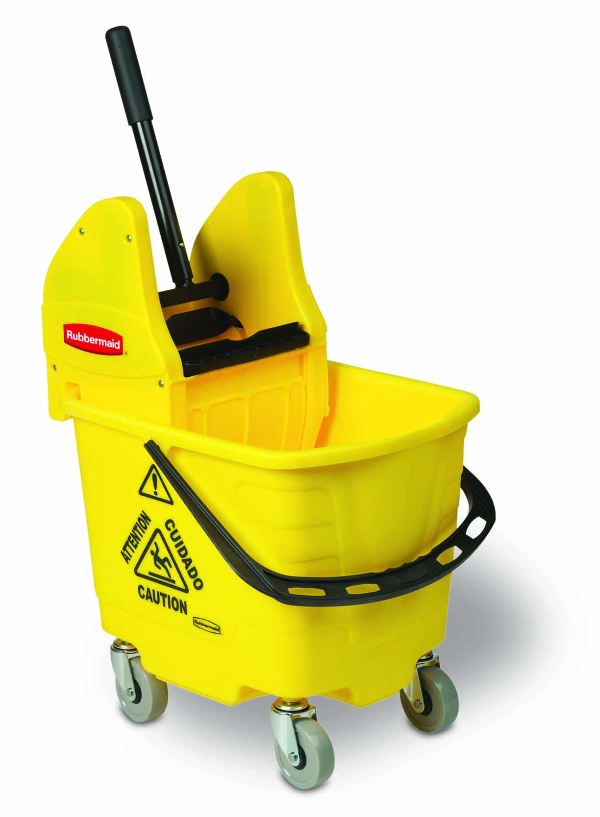 Mopping Combo – Bucket 26 Qts With Downward Wringer (12-32 Oz), Jaune