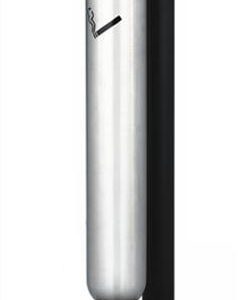 Cendrier extérieur "INFINITY" sur piédestal (15½" dia. x 40"h), acier inoxydable