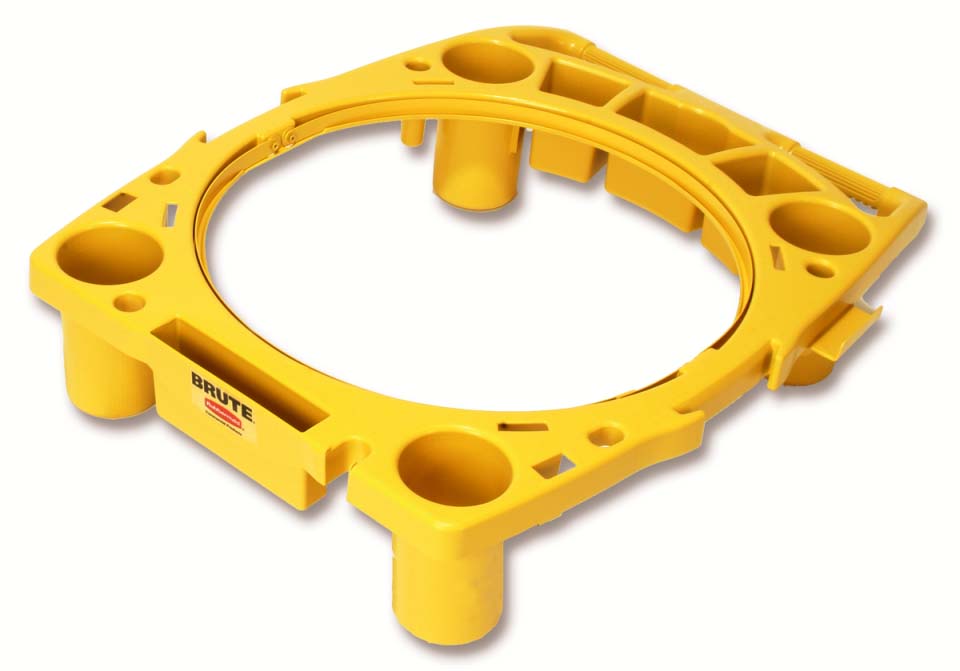 Rim Caddy For 44 Gallons (166.5 Lt) Round Container (RM2643), Yellow