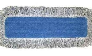 RUBBERMAID - Wet fringed microfiber replacement pad 18" for quick connect adjustable system, blue