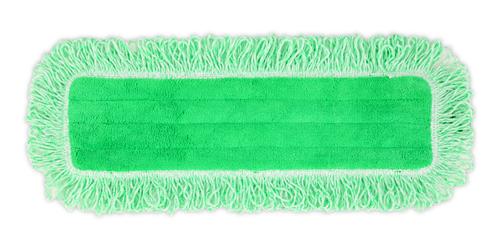 RUBBERMAID – Dry Fringed Microfiber Replacement Pad 18″ For Quick Connect Adjustable System, Green