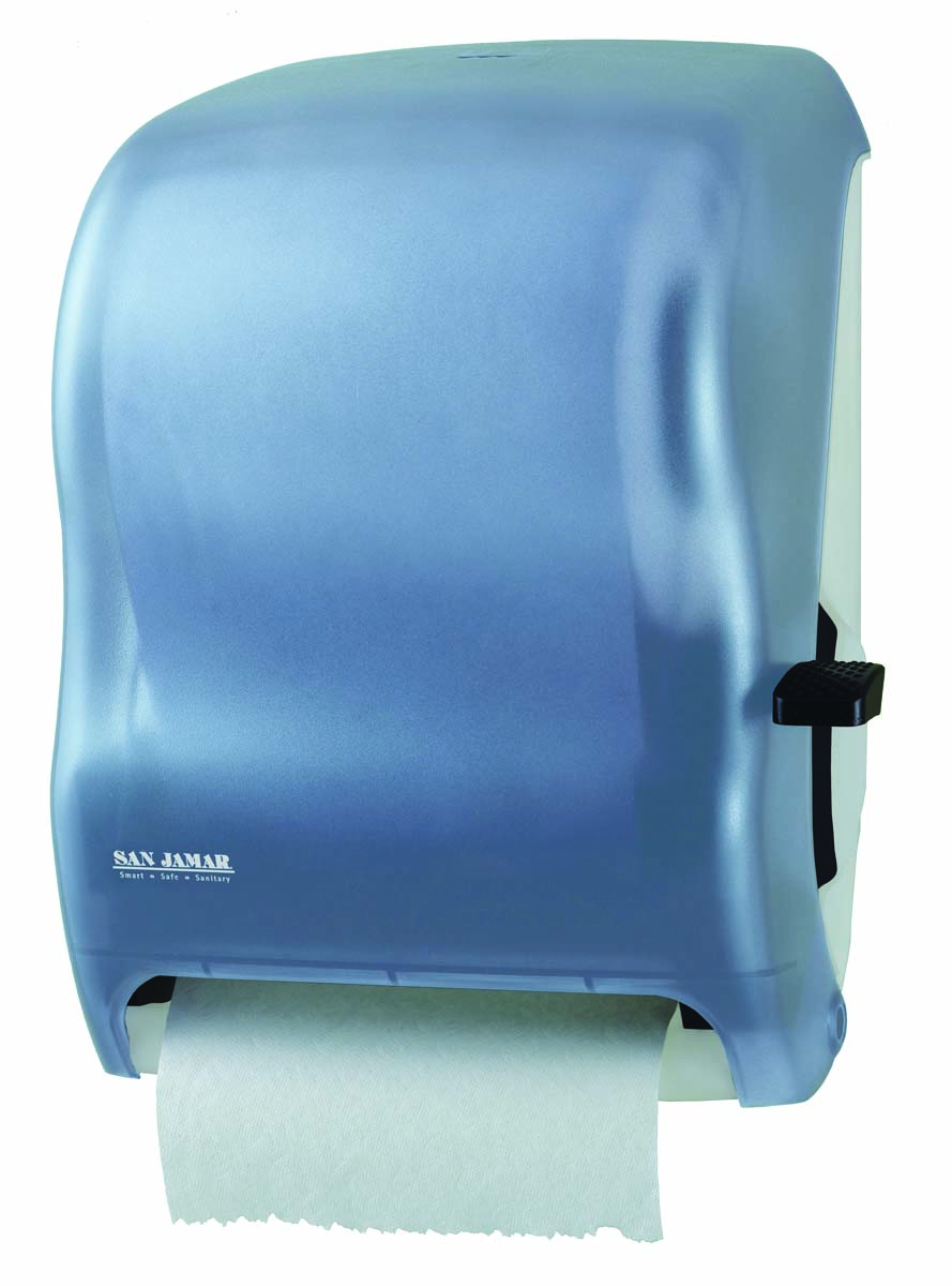 Robust Plastic Hand Paper Dispenser Controlled Delivery For 8″ Rolls, Blue