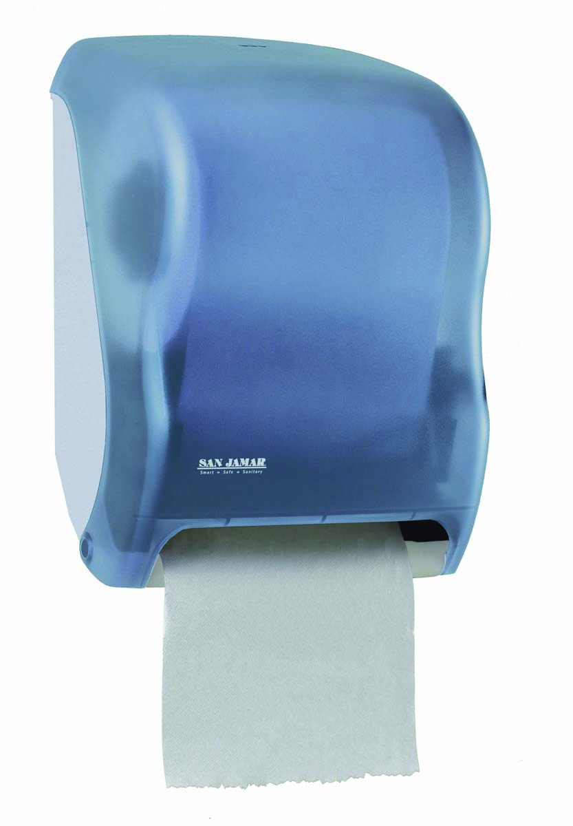 “TEAR-N-DRY” Touchless Automatic Plastic Hand Paper Dispenser For 8″ Rolls, Blue