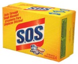 “S.O.S.” Foaming Steel-wool Scouring Pads For Pot & Pan Cleaning