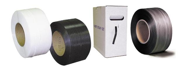 ½” (12mm) Polypropylene Strapping (black) – 600 Lbs Test, 7200′ /roll (coil 16X6)