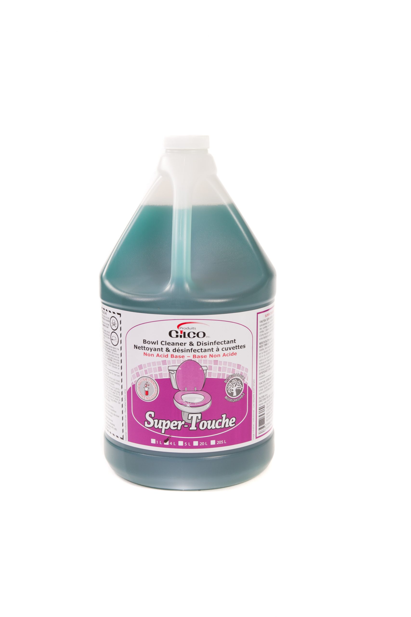 SUPER-TOUCHE – Liquid Toilet Bowl Disinfectant Cleaner, Non-acid Based