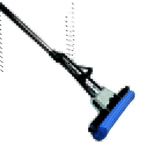 Sponge mop with metal handle