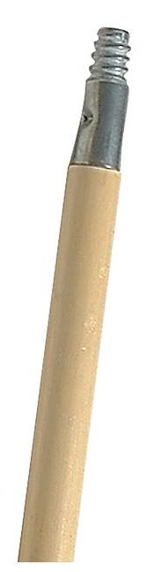 60″ Wooden Threaded Handle, Metal Tip