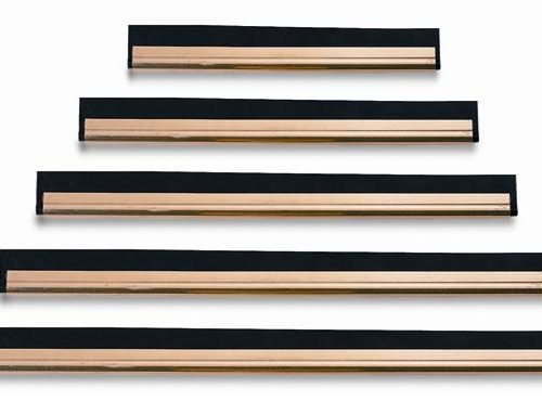 Refill - 12" Brass canal and rubber blade for window squeegee