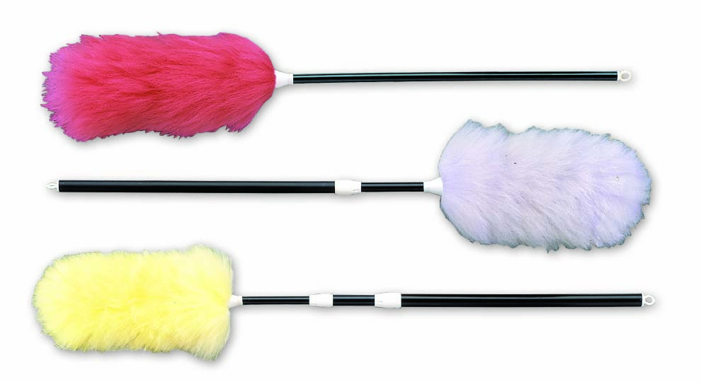 Angled Lambs Wool Duster With 28″-42″ Telescopic Handle