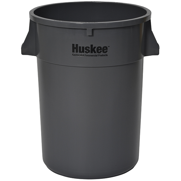 Round Container (24 X 31½”h) Capacity 44 Gallons (166.5 Lt), For Bags (35″ X 50″) – Grey