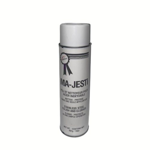 MAJESTI – Nettoyant & Lustre Pour Acier Inoxydable, En Aérosol