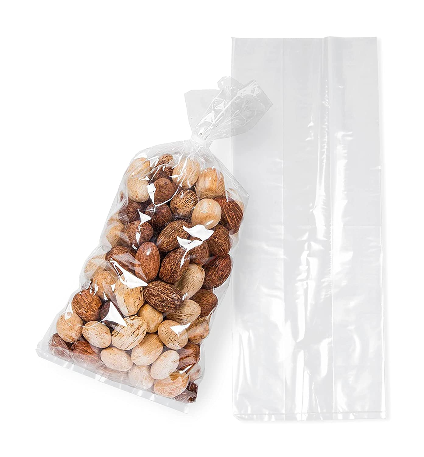 Plastic Pound Bags, FDA – 1½ Lbs – 3.5″ X 1.5″ X 9″