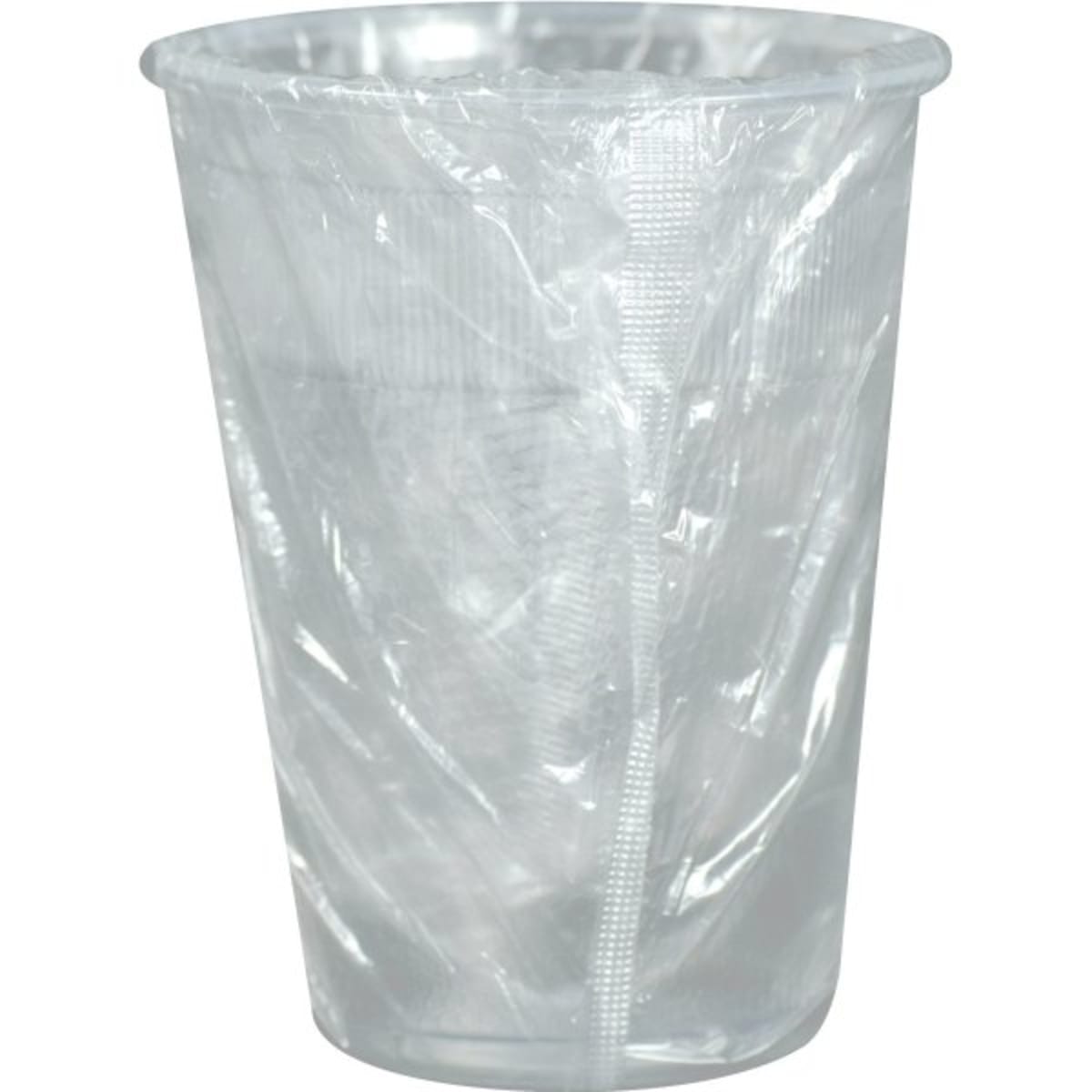 Verres En Plastique Clair 9 On., Enveloppé Individuellement